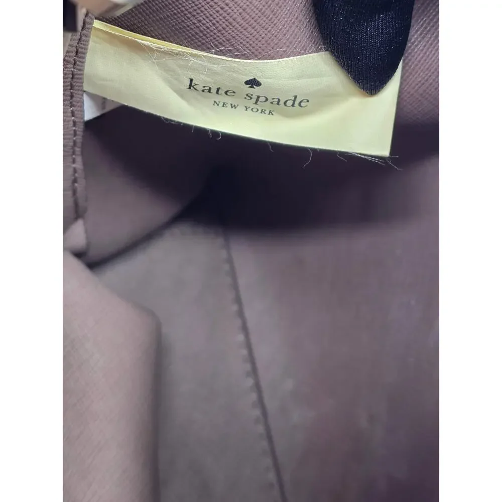 Kate Spade Eva Small Satchel Pebbled Leather Crossbody Bag Blush Taupe EUC